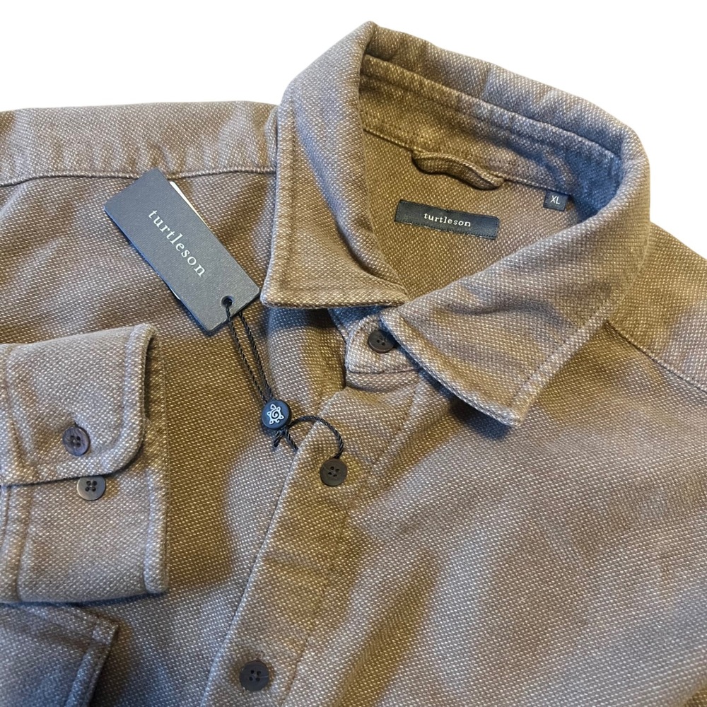 NWT Turtleson Men's Holden Shirt Jacket‎ Coconut XL Button Up Casual Outerwear